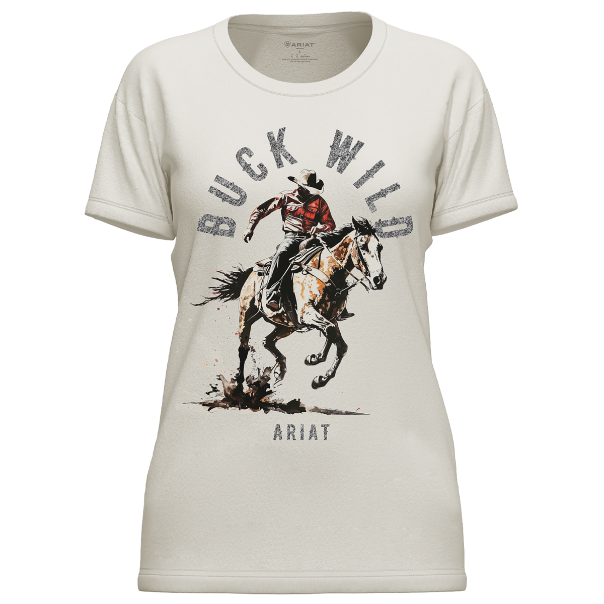 Ariat Women's Buck Wild Tee - Natural