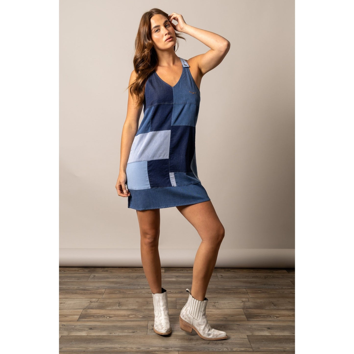 Kimes Ranch Womens Dottie Denim Dress - Indigo - Billy Goats Country Outfitters