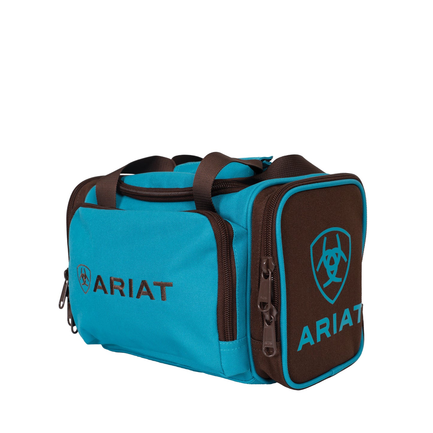 Ariat Vanity Bag Travel Toiletry Bag - Turquoise/Brown