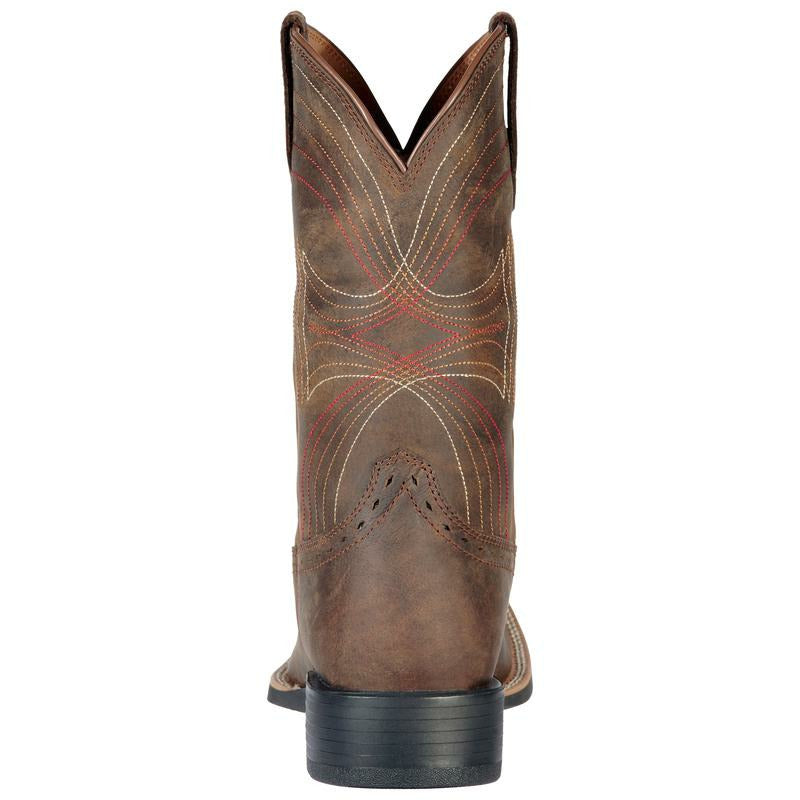 Ariat Mens Sport Square Toe Distressed Brown