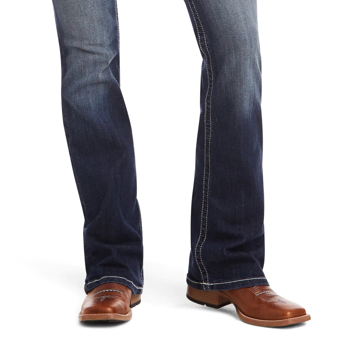 Ariat Women’s R.E.A.L. Mid Rise Entwined Stretch Bootcut Jeans – Marine - Billy Goats Country Outfitters