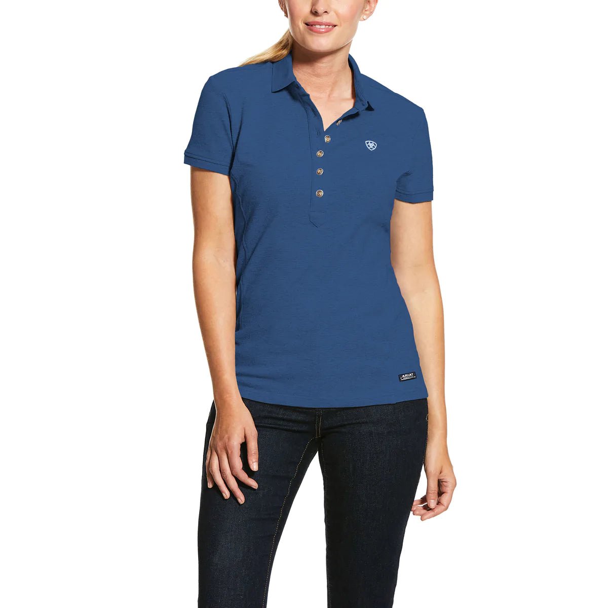 Ariat Women's Prix 2.0 Polo Cobalt - Billy Goats Country Outfitters