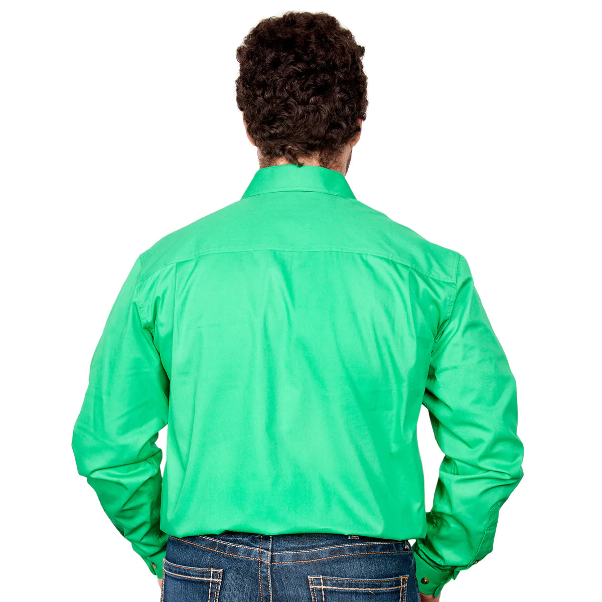 Just Country Men's Cameron 1/2 Button Ivy Green