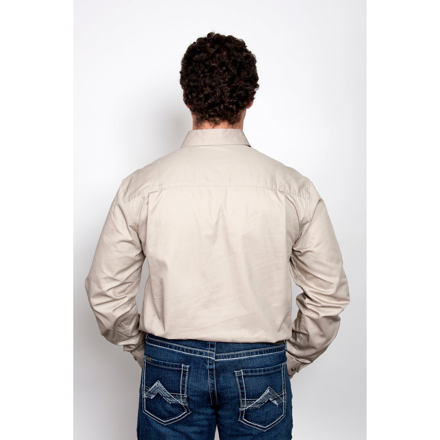 Just Country Men's Cameron 1/2 Button Stone