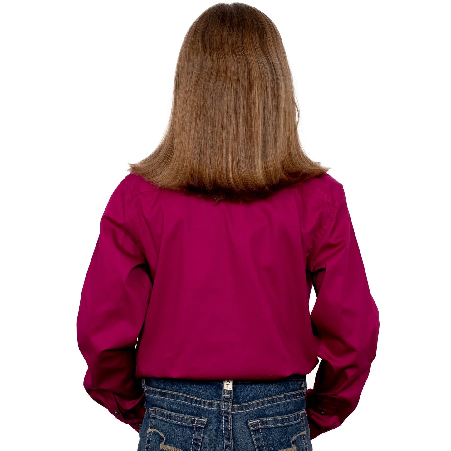 Just Country Girls Kenzie 1/2 Button Magenta