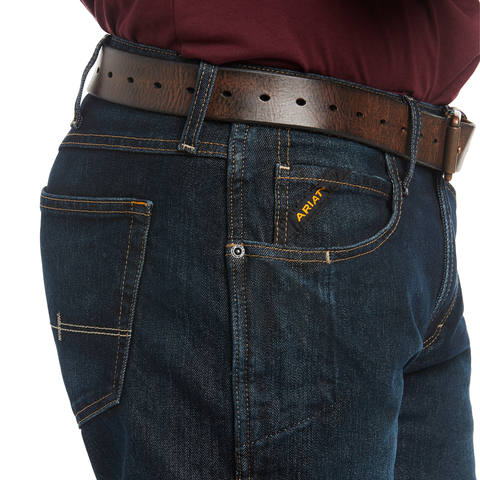 Ariat Mens Rebar M5 DuraStretch Straight Jean Blackstone