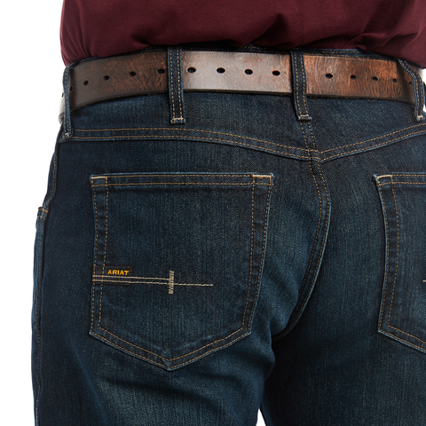 Ariat Mens Rebar M5 DuraStretch Straight Jean Blackstone