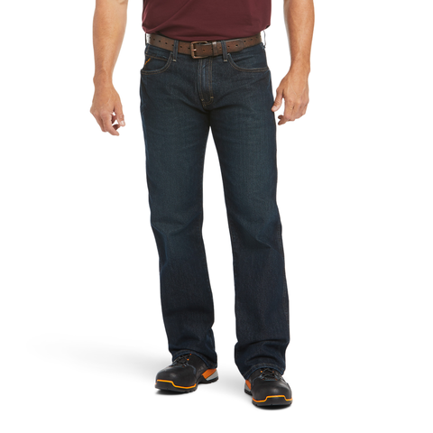 Ariat Mens Rebar M5 DuraStretch Straight Jean Blackstone