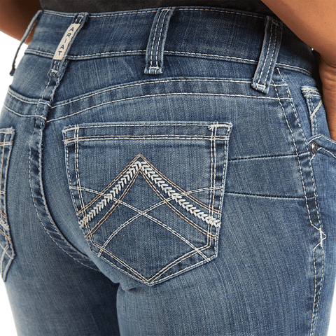 Ariat Women’s R.E.A.L. Straight Icon Jeans – Rainstorm - Billy Goats Country Outfitters