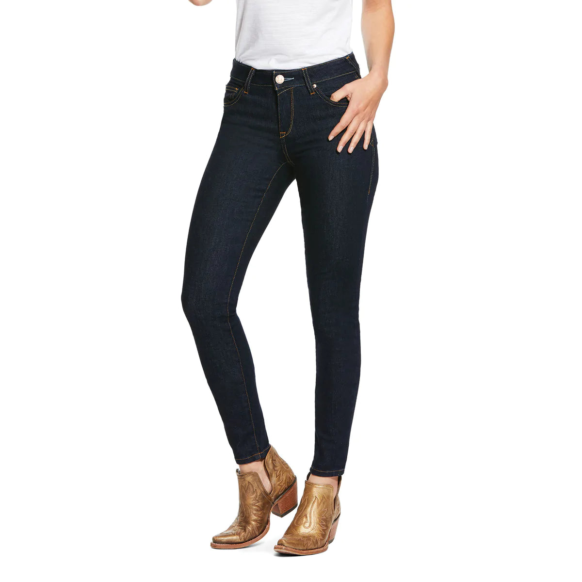 Ariat Women's Ultra Stretch Perfect Rise Skinny Sidewinder Rinse