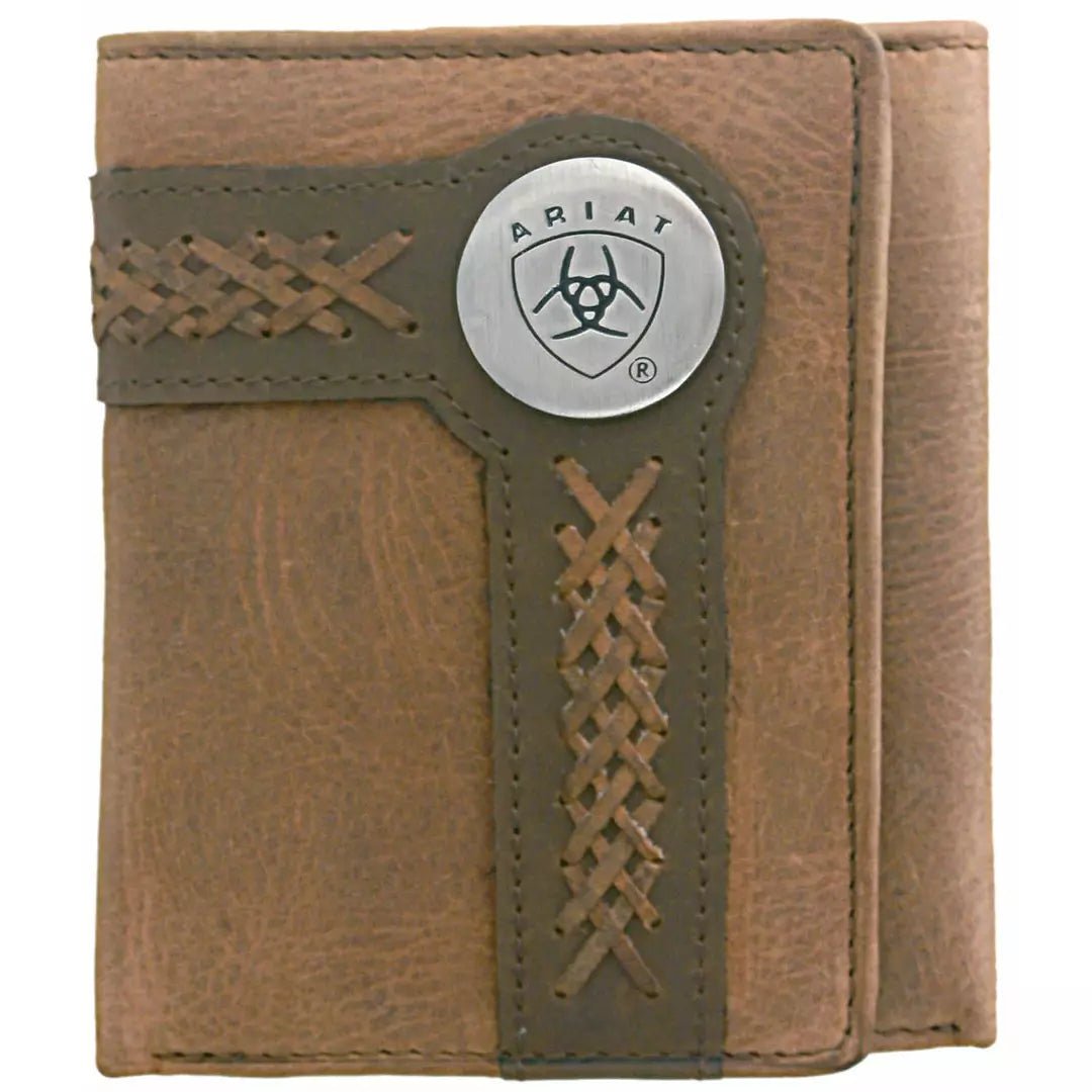 Ariat Tri - Fold Wallet (WLT3102A) Tan - Billy Goats Country Outfitters