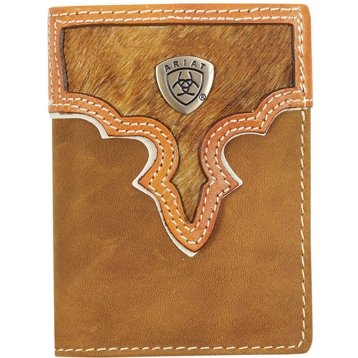 Ariat Tri - Fold Wallet (WLT3108A) Brown - Billy Goats Country Outfitters