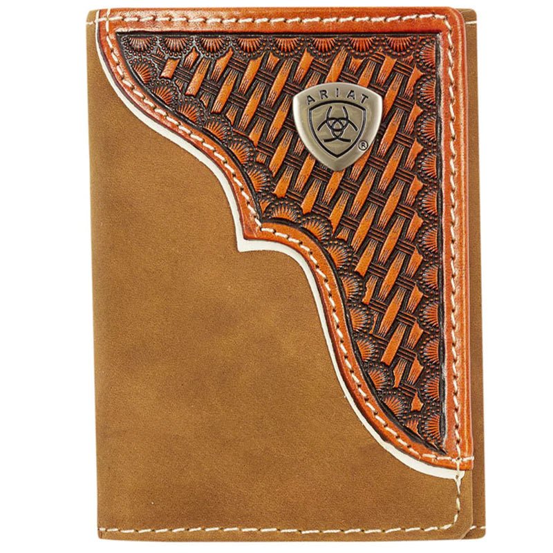 Ariat Tri - Fold Wallet (WLT3110A) Tan - Billy Goats Country Outfitters