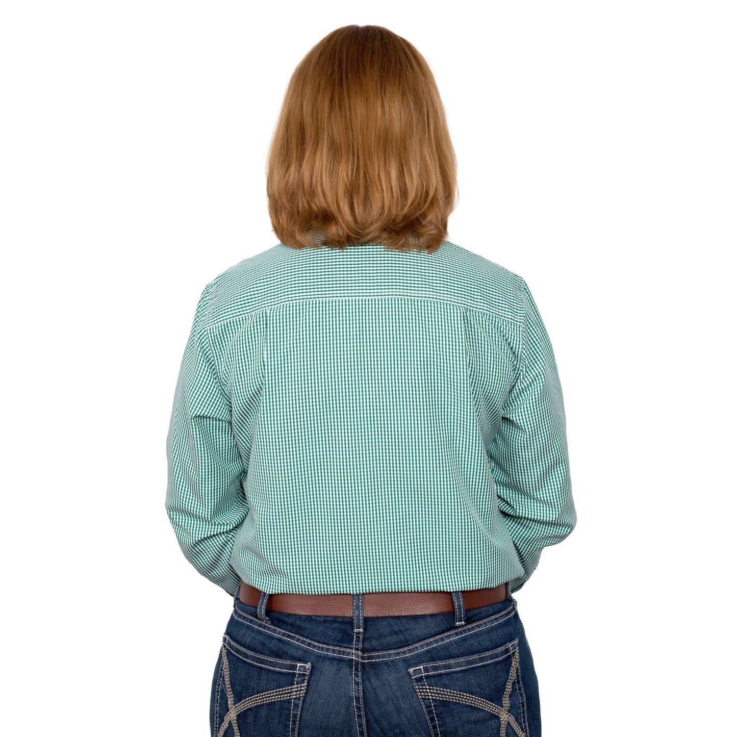Just Country Women’s Abbey Full Button Work Shirt - Ivy Mini Check - Billy Goats Country Outfitters