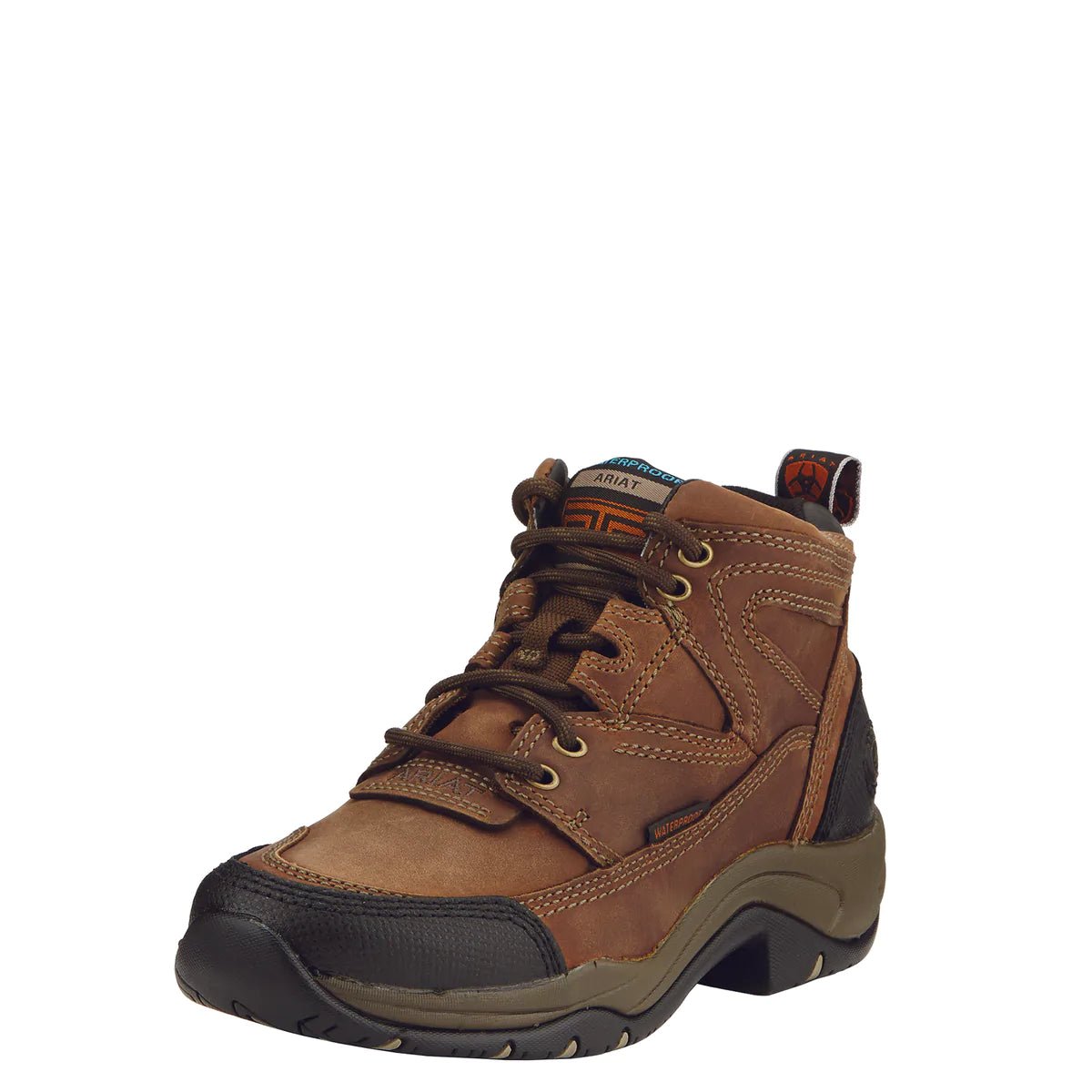 Ariat Women’s DuraTerrain Waterproof Work Boots – Distressed Brown - Billy Goats Country Outfitters