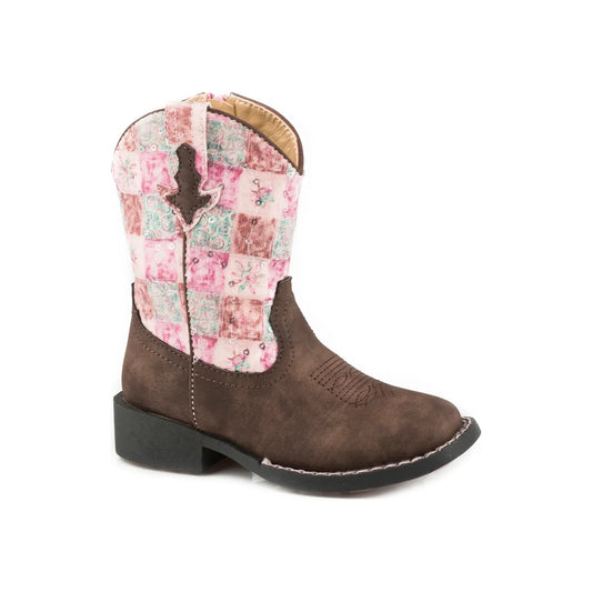 Roper Toddler Floral Shine Brown/Pink