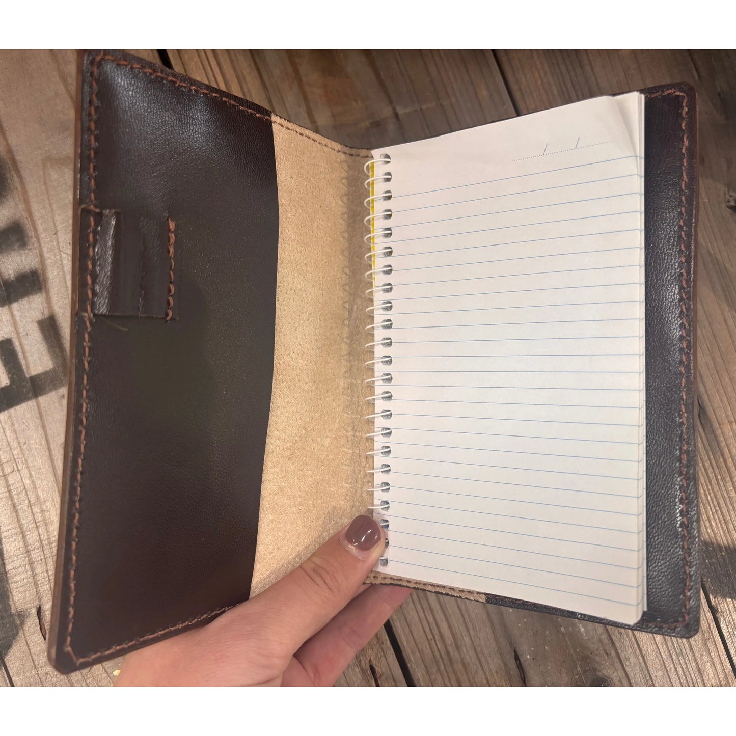 Riverstone Leather Creations Handcrafted Pocket Journal