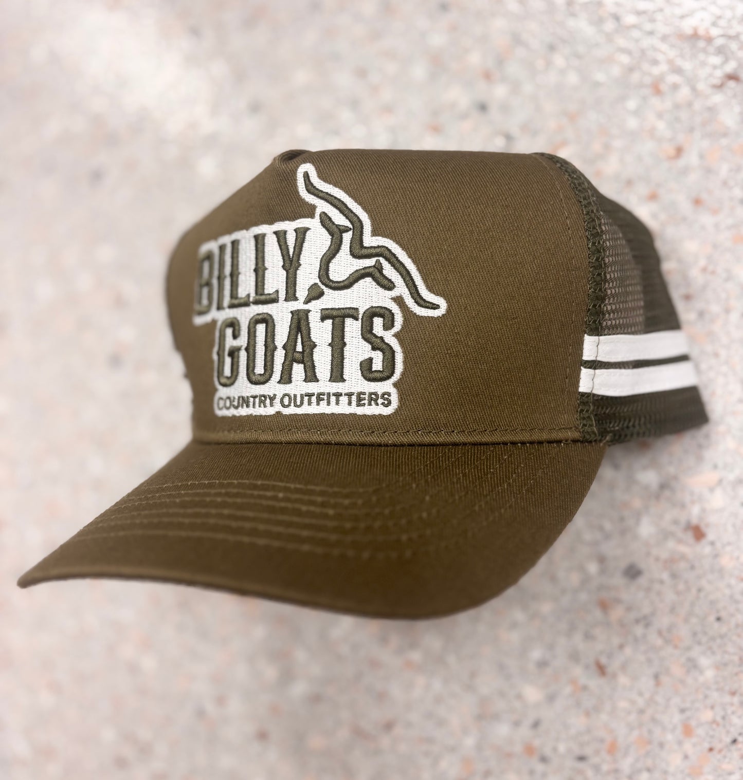 BG High Profile Trucker Cap Green/White