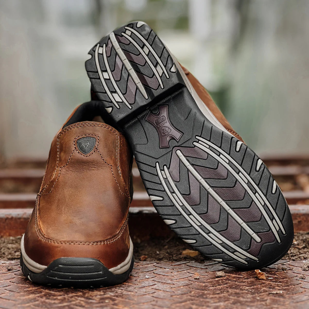 Ariat Men's Ralley Casual Slip-On Shoes - Distressed Brown