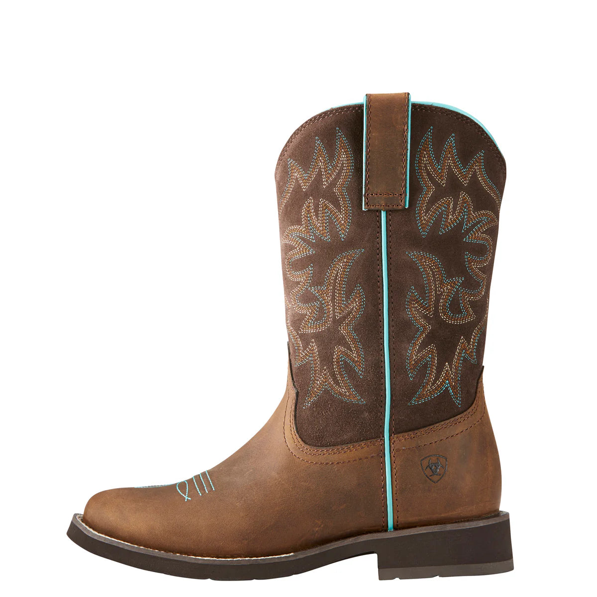 Ariat Women's Delilah Round Toe Distressed Brown/Fudge Brown