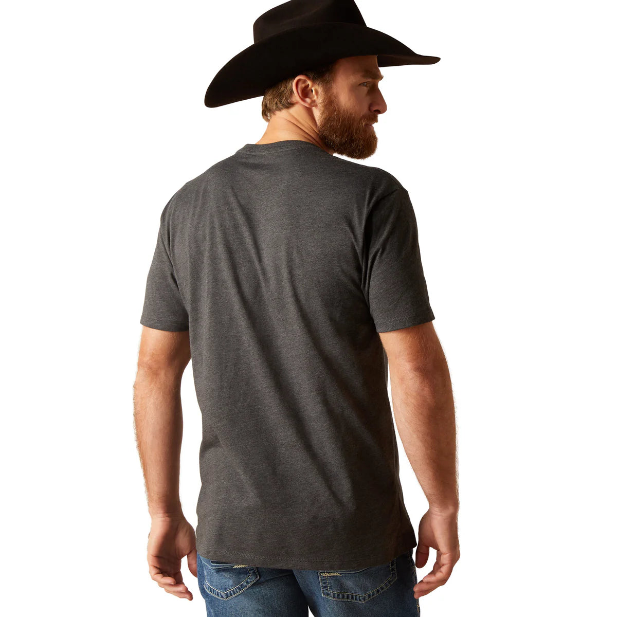 Ariat Mens Quadrangle T-Shirt Charcoal Heather