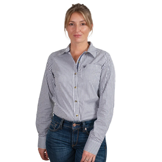 Ariat Women's Kirby Stretch Shirt – Navy Check