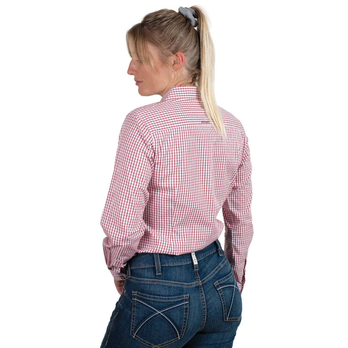 Ariat Women's Kirby Stretch Shirt – Red Check
