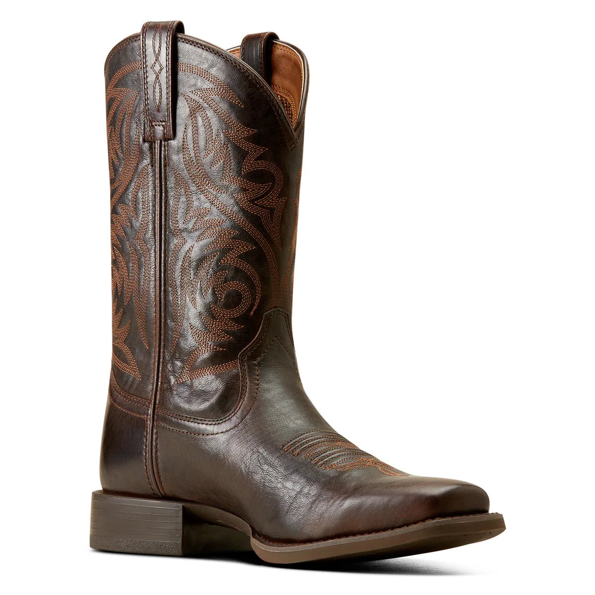 Ariat Men's Sport Herdsman Western Boots – Burnished Chocolate - Billy Goats Country Outfitters