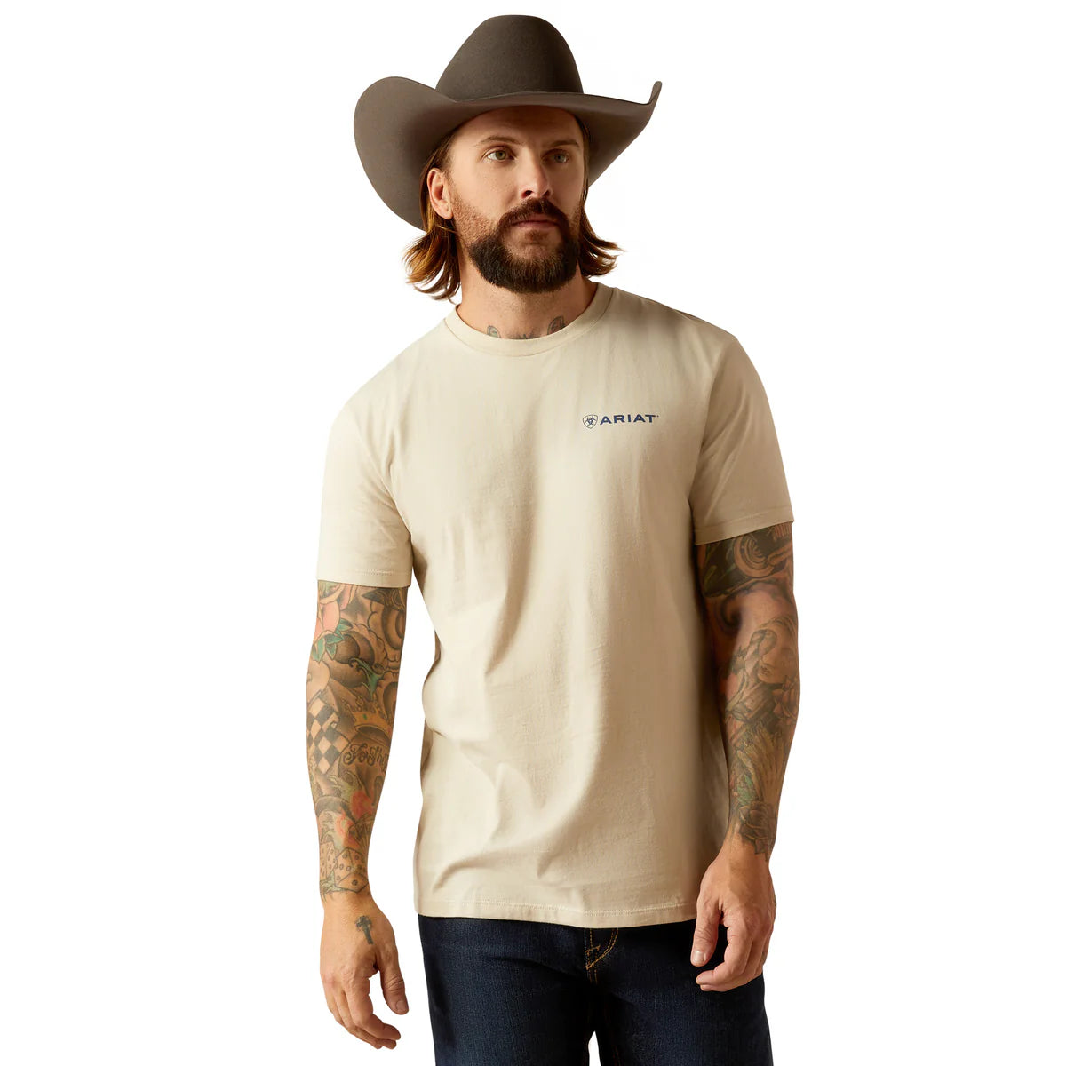 Ariat Men's Stamped Seal Tee Natural