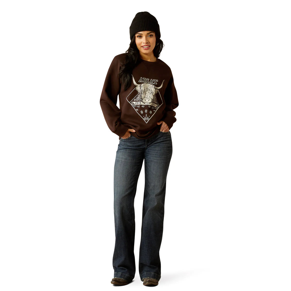Ariat Women's Taurus Oversized Crew Sweatshirt