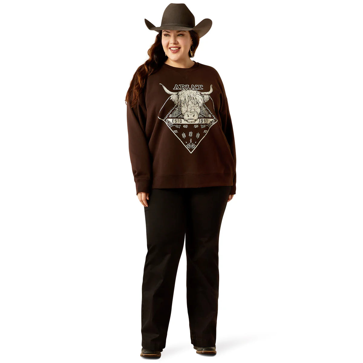 Ariat Women's Taurus Oversized Crew Sweatshirt