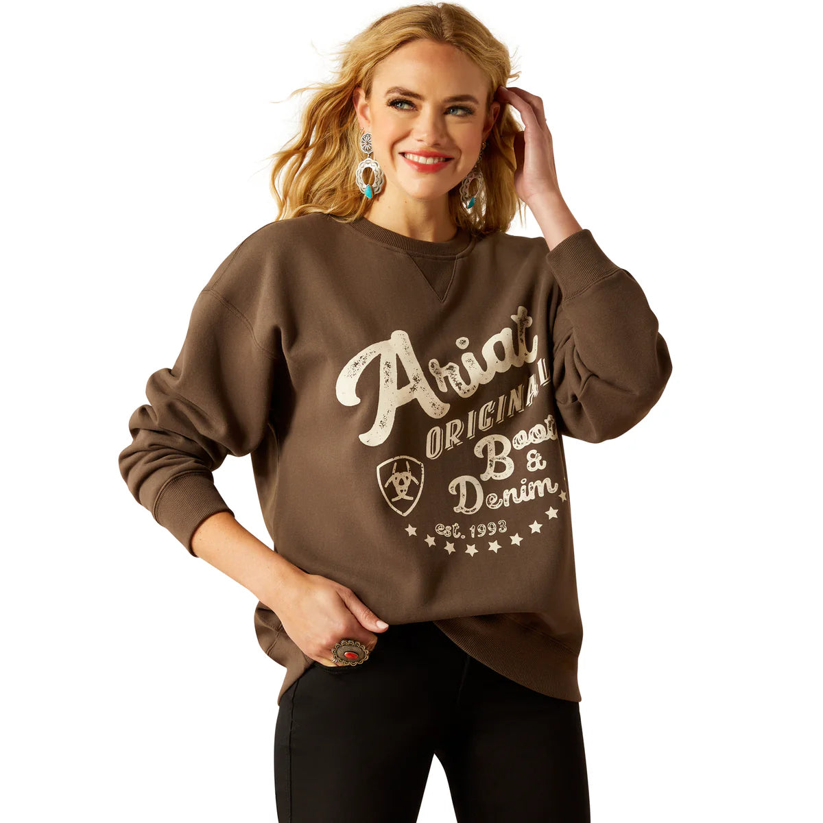 Ariat Women's Oversized Crew Sweatshirt