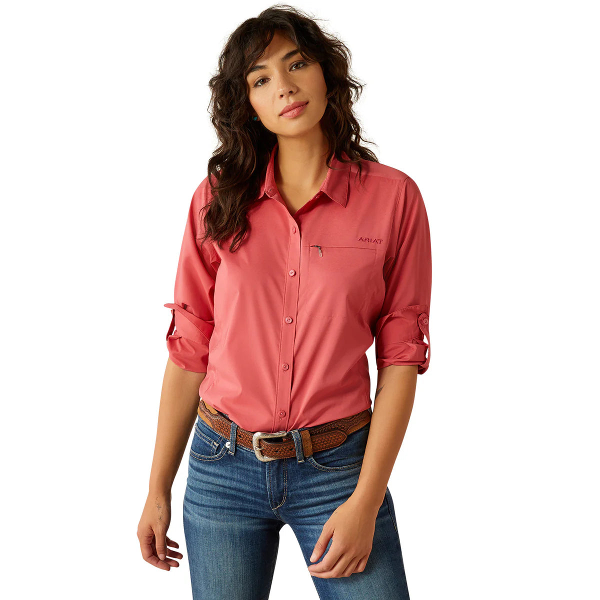 Womens Ariat VenTEK Stretch Ladies Shirt Holly Berry