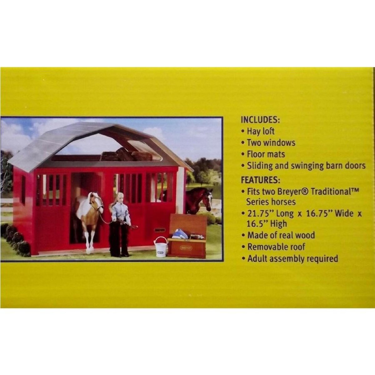 Breyer Traditional Red Two Stall Horse Bar