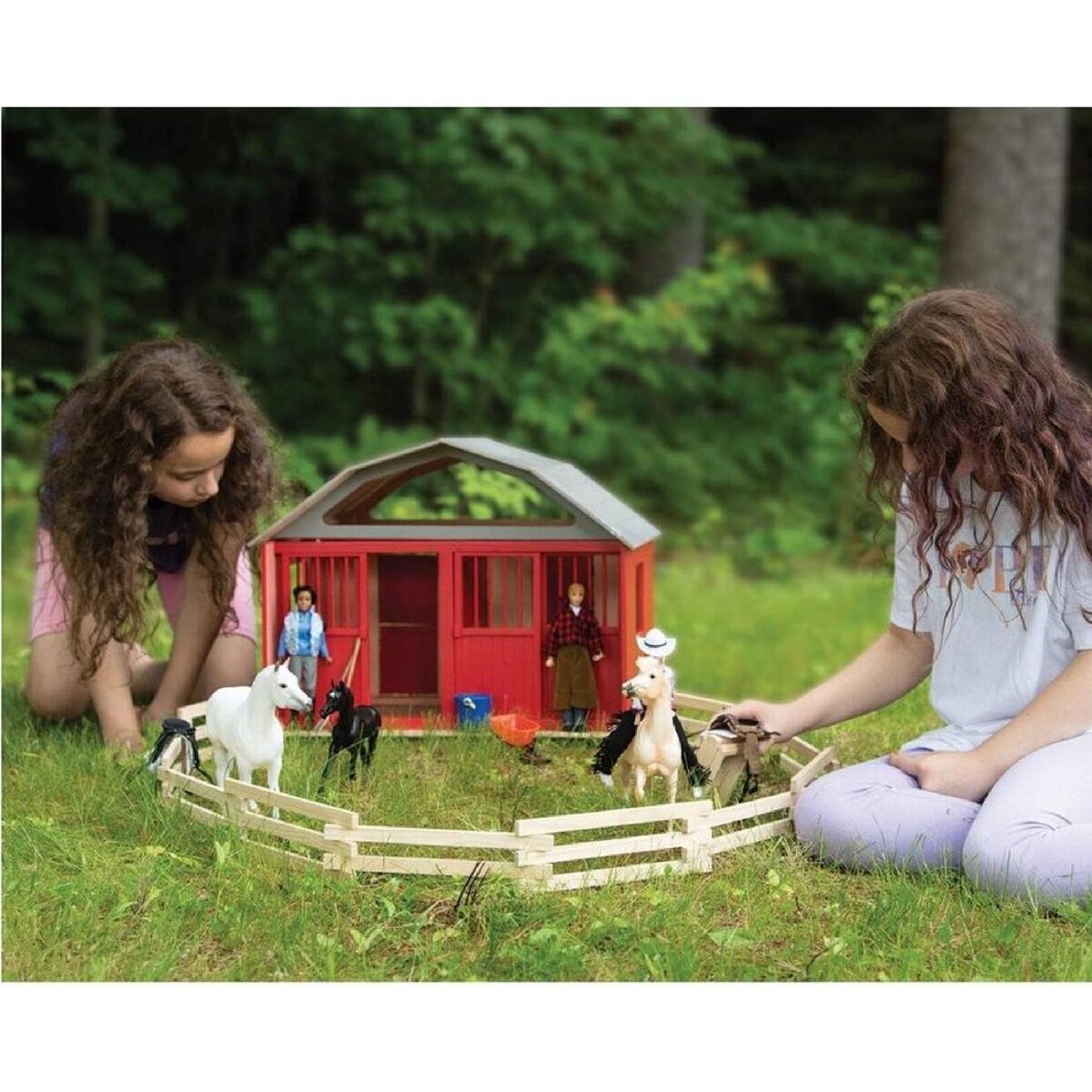 Breyer Traditional Red Two Stall Horse Bar