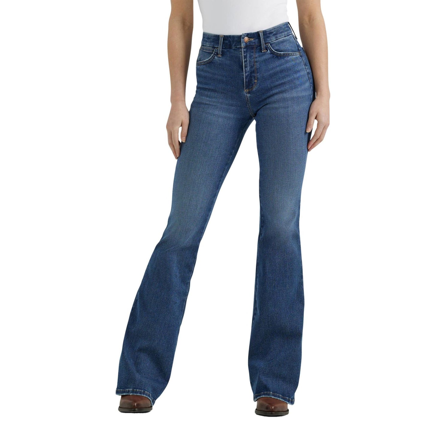 Wrangler Women’s High Rise Flare Jeans – Bespoke Western Denim