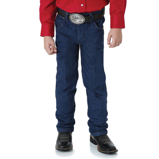 Wrangler Junior Boys Cowboy Cut Slim Fit Jeans – Prewashed Indigo