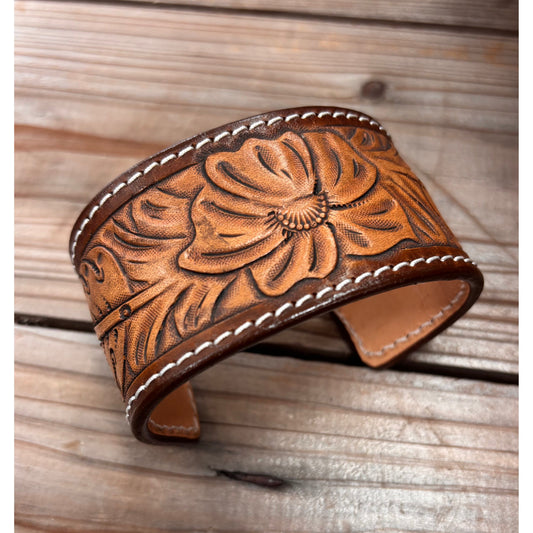 Riverstone Leather Creations Handcrafted Cuff