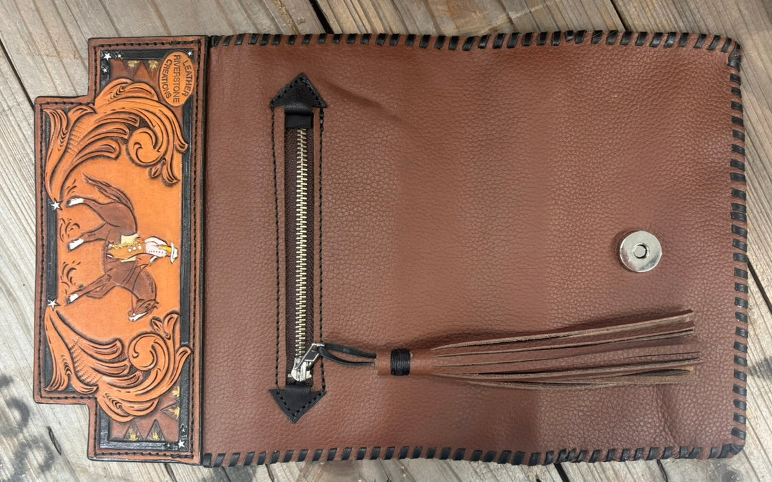 Riverstone Leather Creations Handcrafted Womens 'Cowgirl Purse'