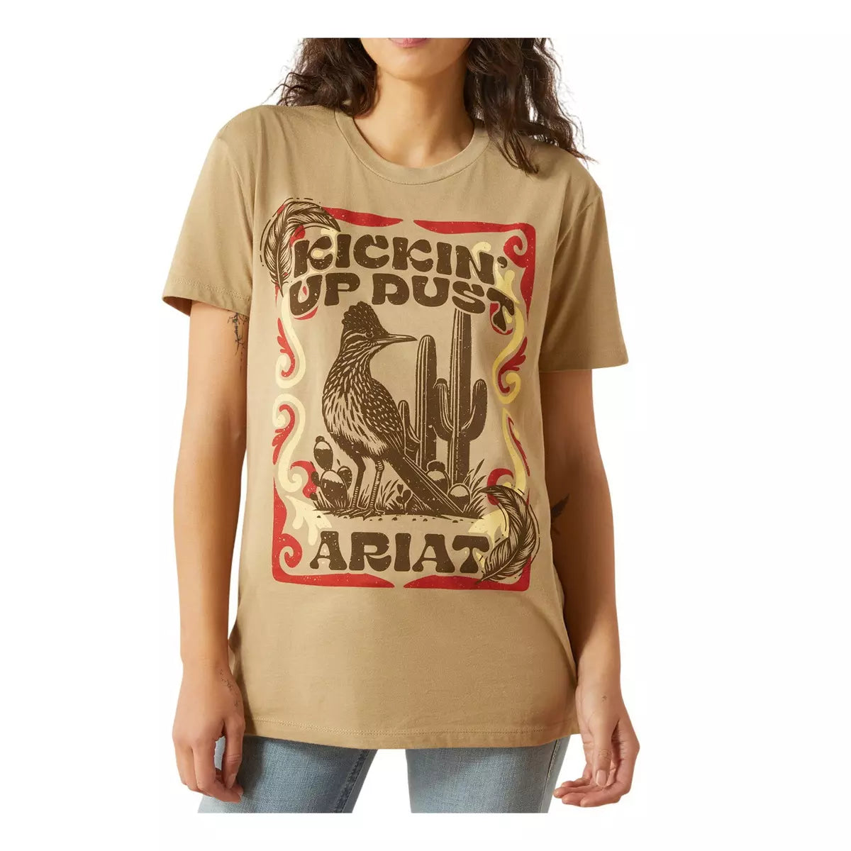 Womens Ariat Ladies Kickin' Up Dust Tee