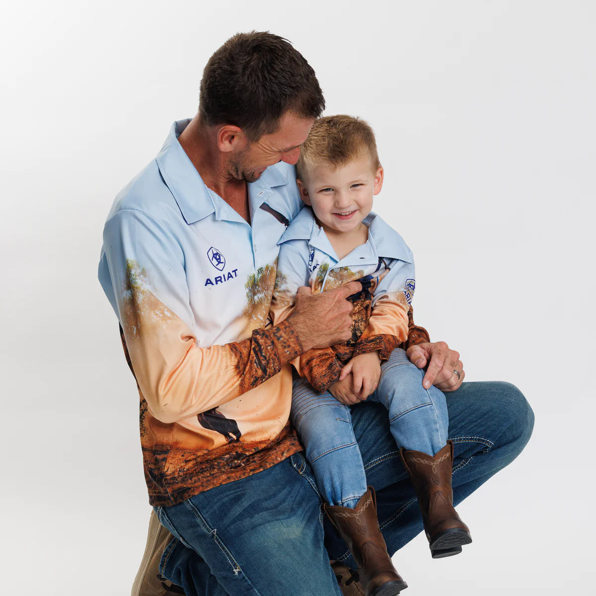 Ariat Kids Unisex Fishing Shirt Helimuster