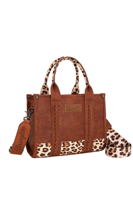 Wrangler Women's Leopard Print Crossbody Bag - Tan