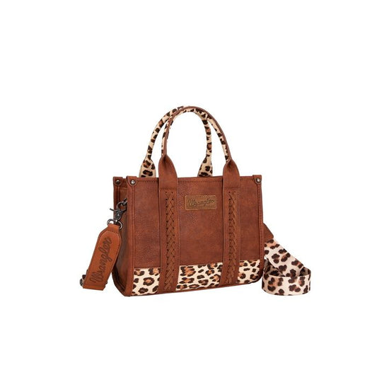 Wrangler Women's Leopard Print Crossbody Bag - Tan