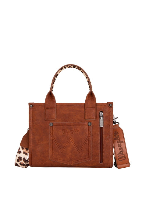 Wrangler Women's Leopard Print Crossbody Bag - Tan