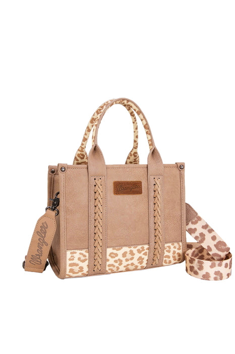 Wrangler Women's Leopard Print Crossbody Bag - Taupe