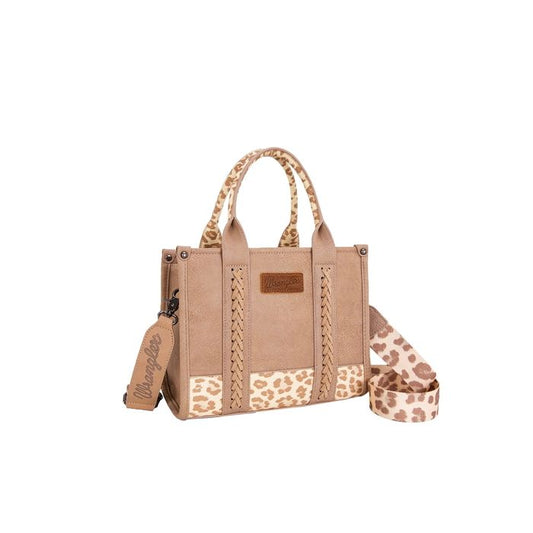 Wrangler Women's Leopard Print Crossbody Bag - Taupe