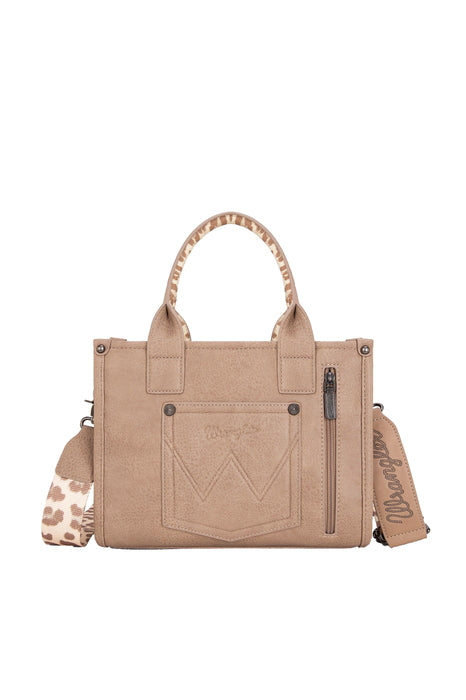 Wrangler Women's Leopard Print Crossbody Bag - Taupe