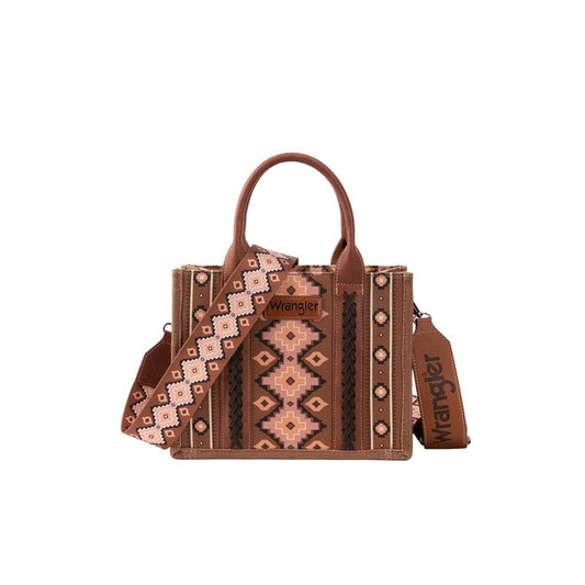Wrangler Women's Southwestern Crossbody Bag - Brown