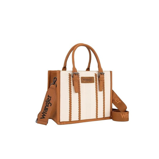 Wrangler Women's Boston Stitch Crossbody Bag - Natural/Tan