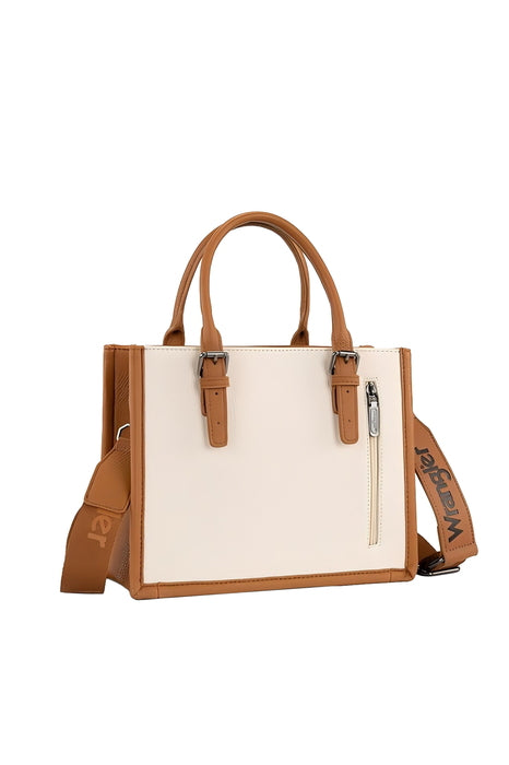 Wrangler Women's Boston Stitch Crossbody Bag - Natural/Tan